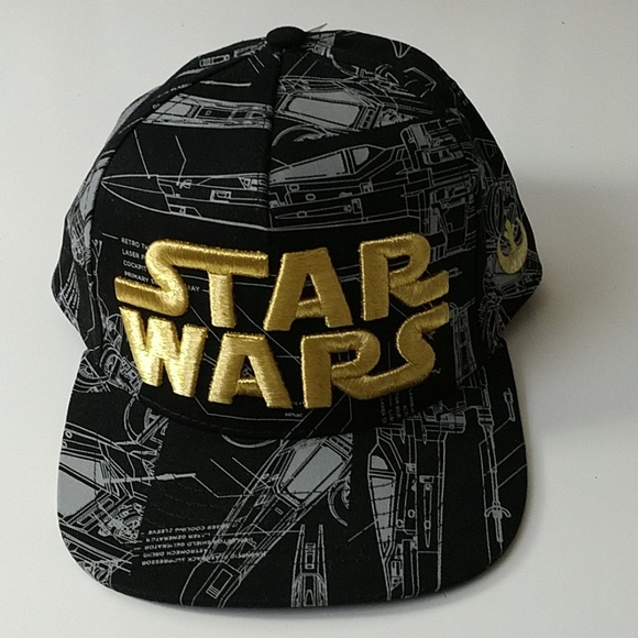 Nwt Star Wars Xwing Blueprint Hat 